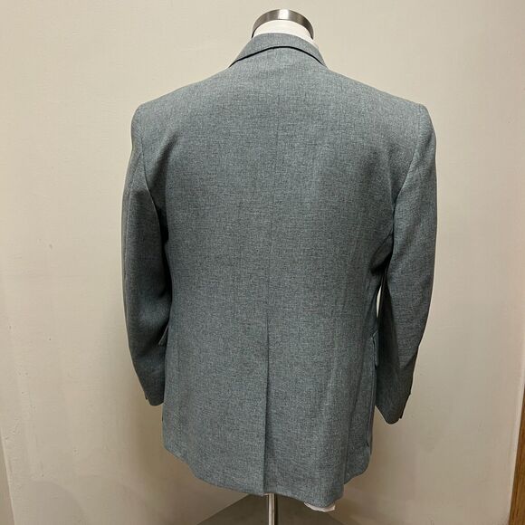 Levi’s VTG 70s Action Suit Blazer Suit Jacket Sta-Prest Heathered Gray Mens 44S - Picture 4 of 8